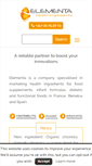 Mobile Screenshot of elementa-ingredients.com